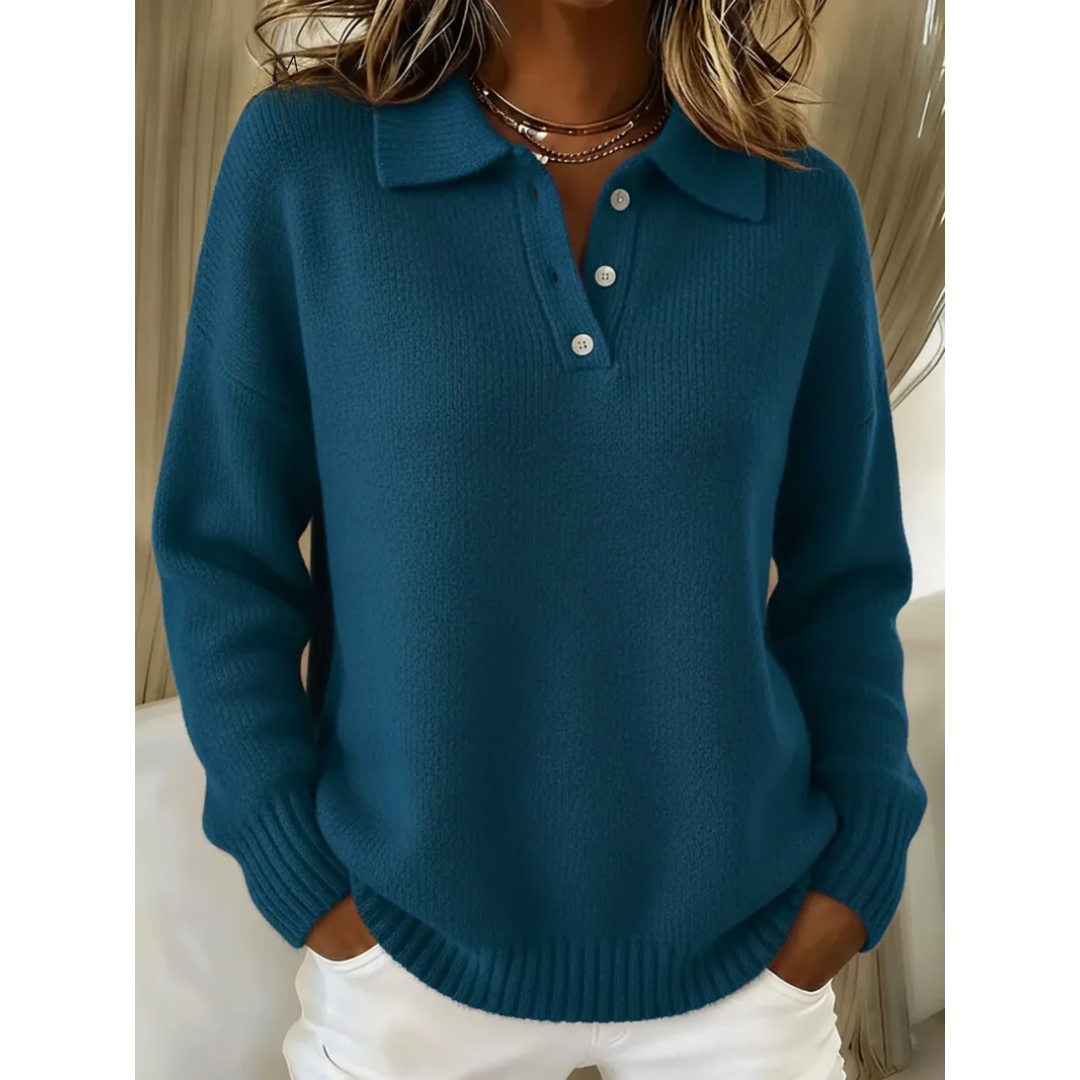 Regina | Jersey suave con cuello polo