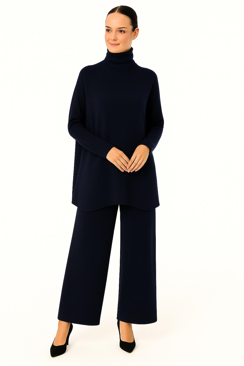 Mercedes | Conjunto de cuello alto y pantalón palazzo