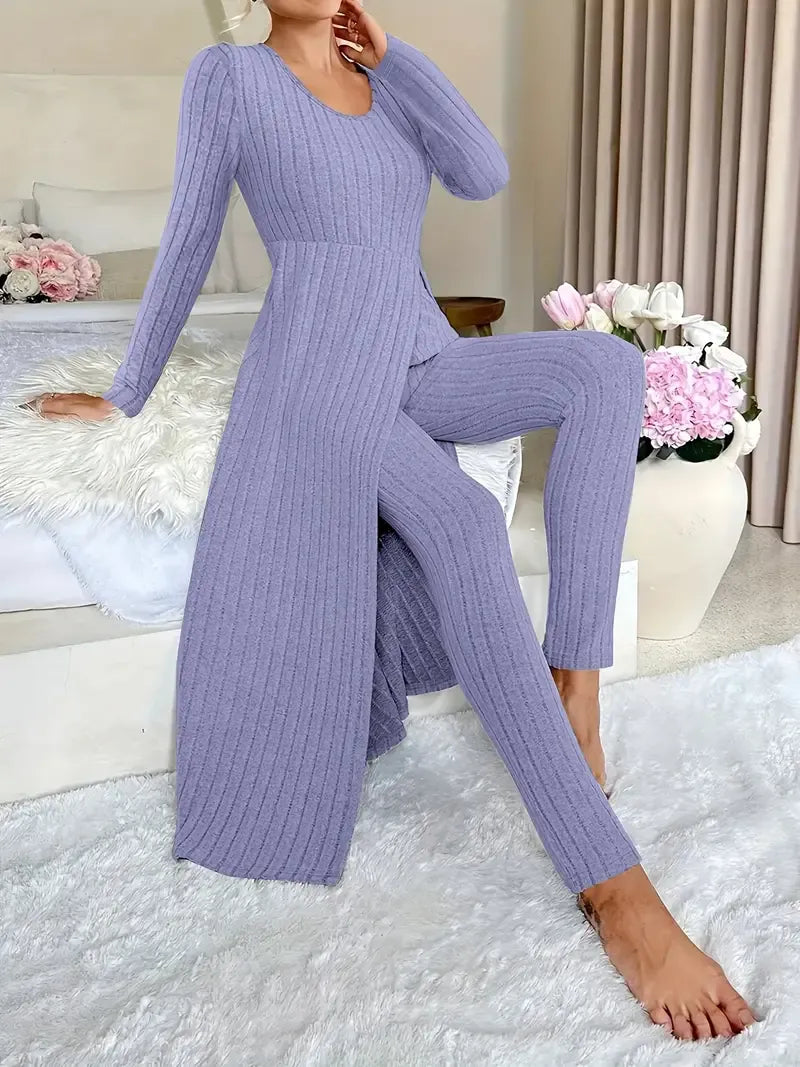 Patricia | Conjunto de canalé de dos piezas