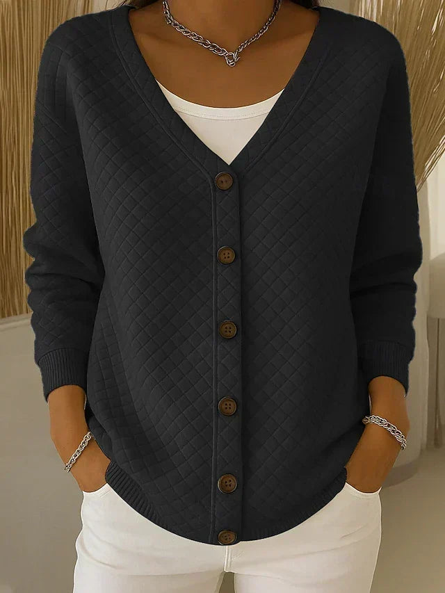 Berta | Chaqueta de punto acolchada con botones