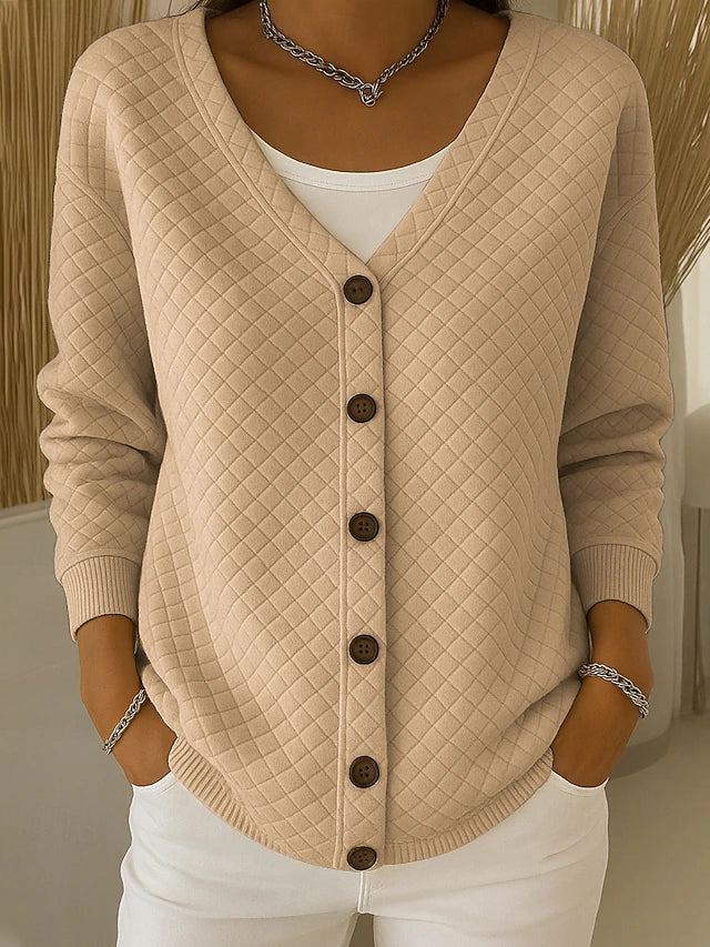 Berta | Chaqueta de punto acolchada con botones