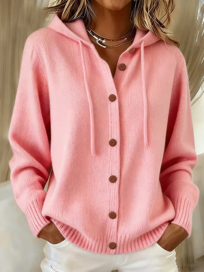 Paula | Chaqueta con capucha y botonadura