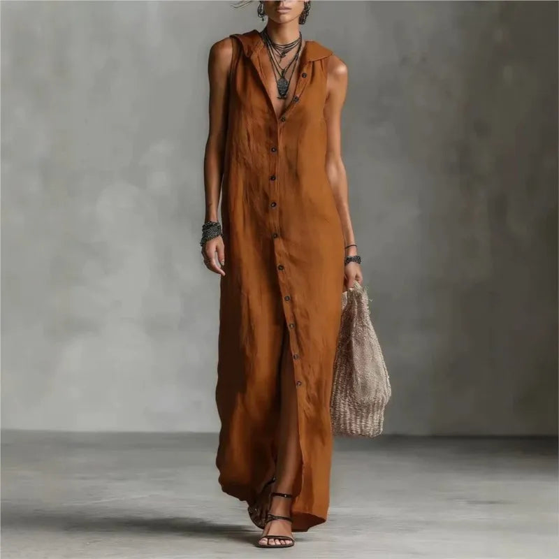 Alba | Vestido midi con escote en V