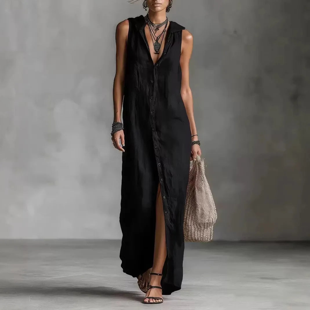 Alba | Vestido midi con escote en V