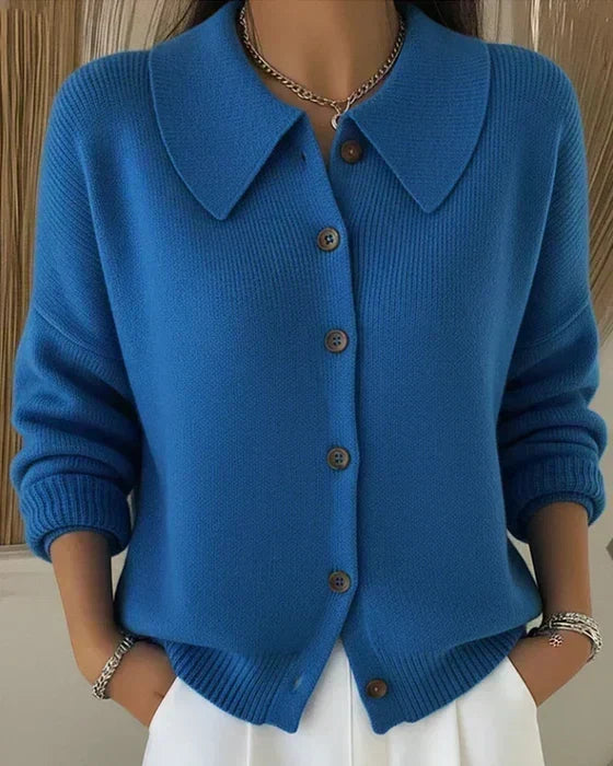 Raquel | Chaqueta de punto con cuello camisero
