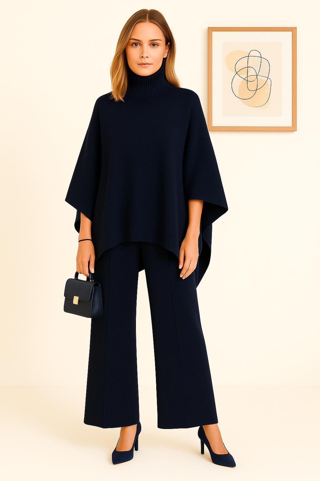 Esther | Conjunto de punto con cuello alto