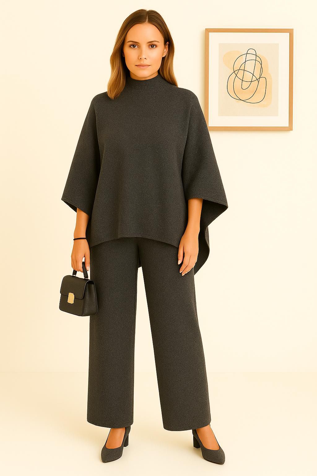 Esther | Conjunto de punto con cuello alto