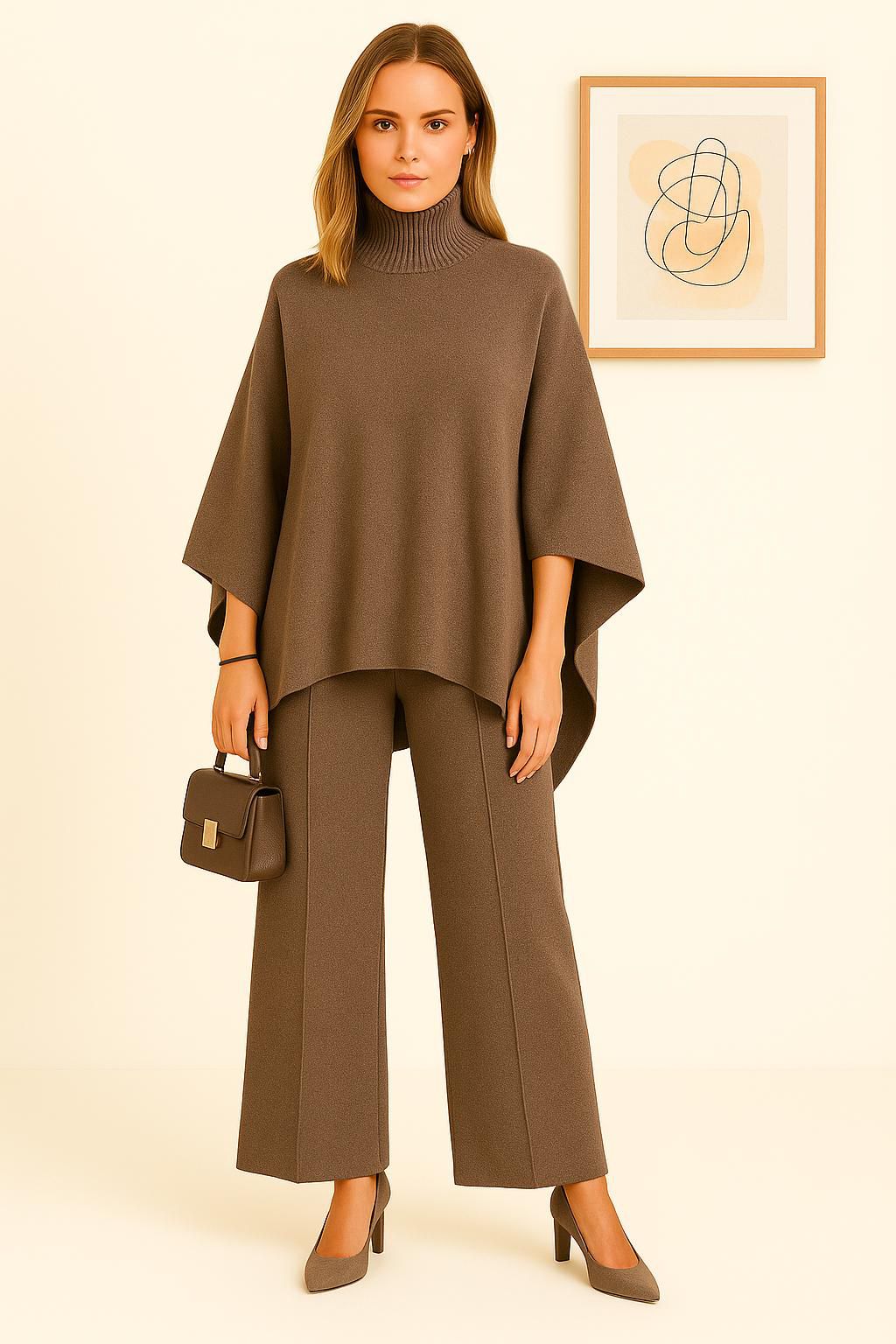 Esther | Conjunto de punto con cuello alto