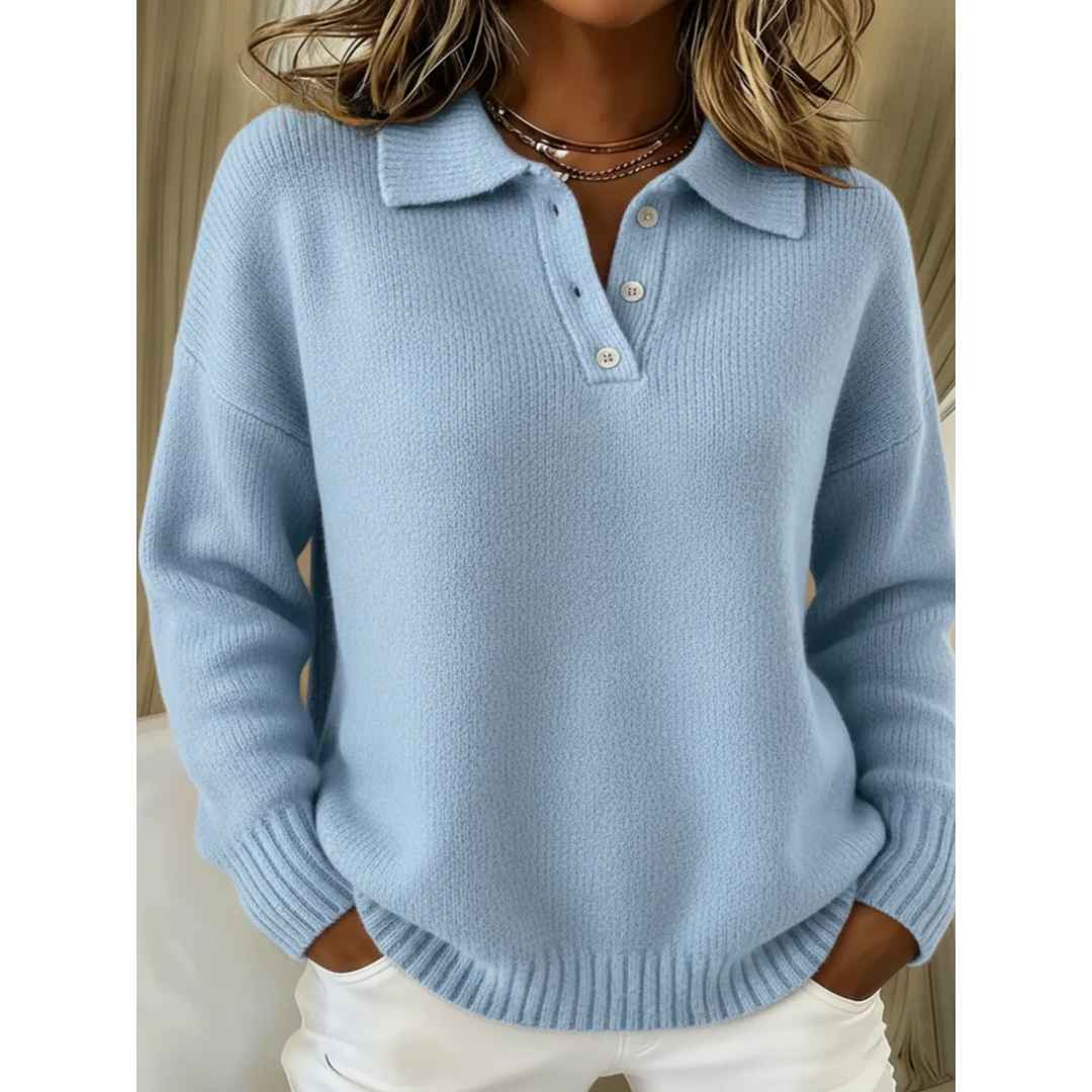 Regina | Jersey suave con cuello polo