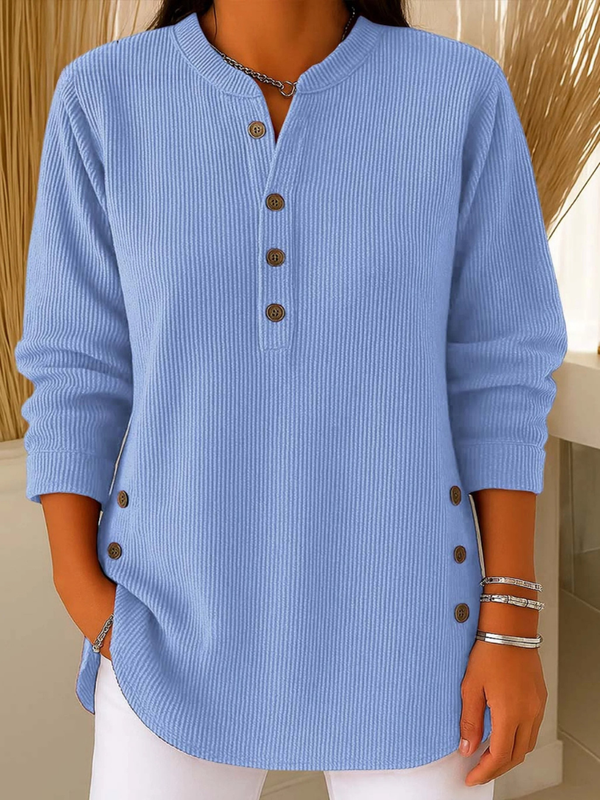 Nerea | Jersey largo y cómodo con botones