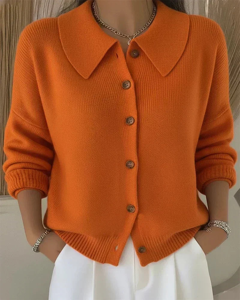 Raquel | Chaqueta de punto con cuello camisero