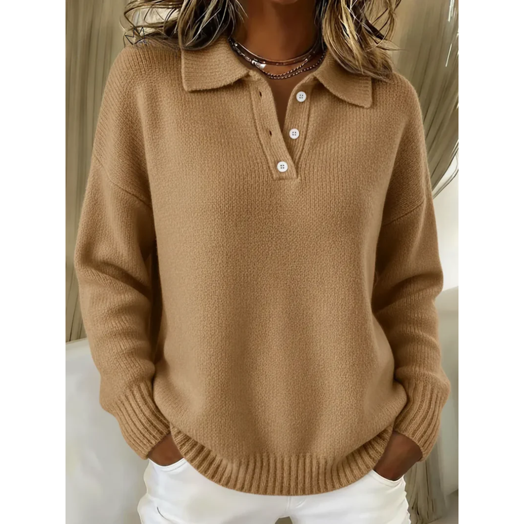 Regina | Jersey suave con cuello polo