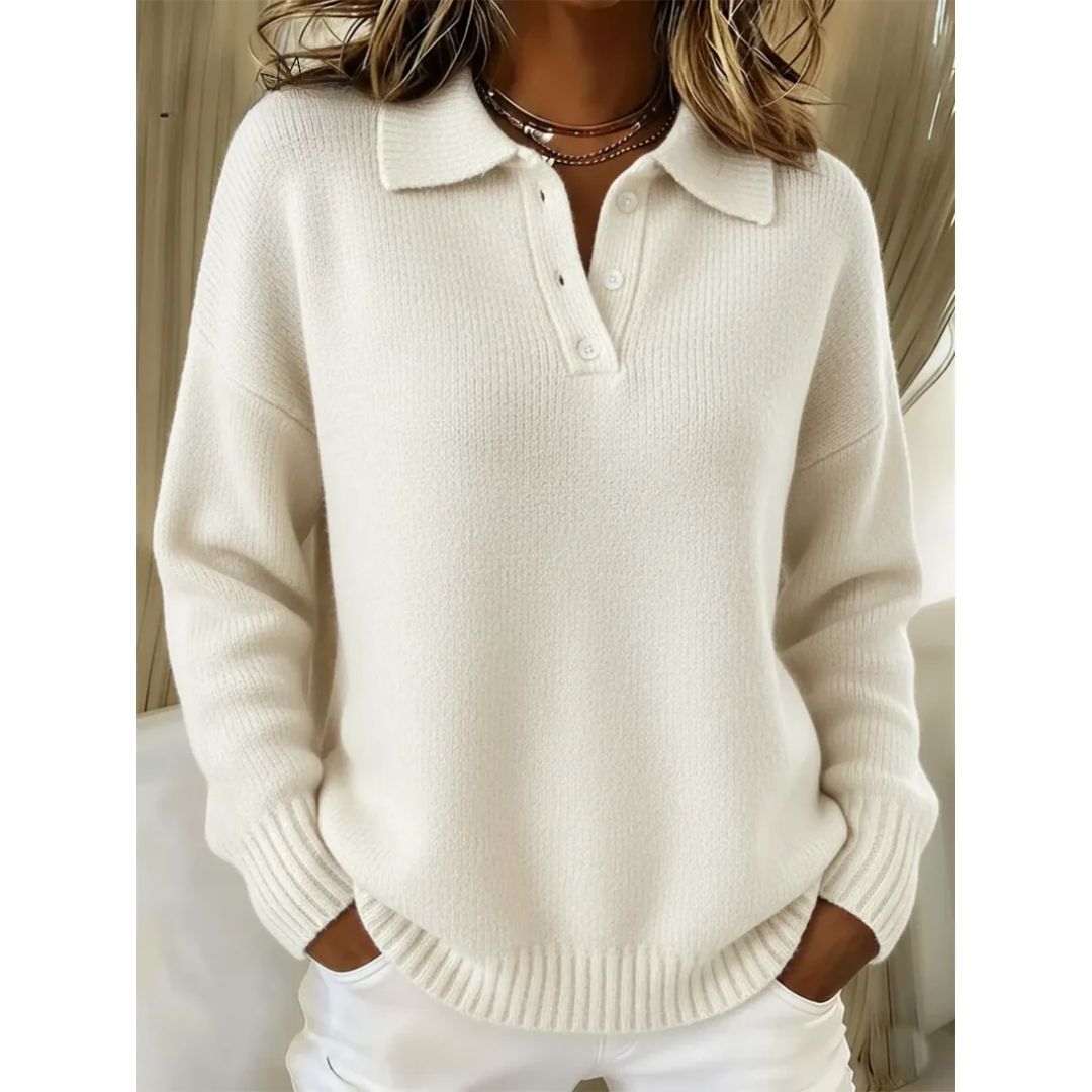 Regina | Jersey suave con cuello polo