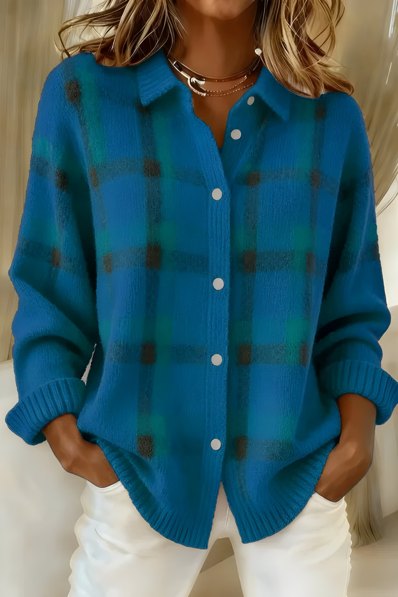 Olga | Chaqueta de punto a cuadros