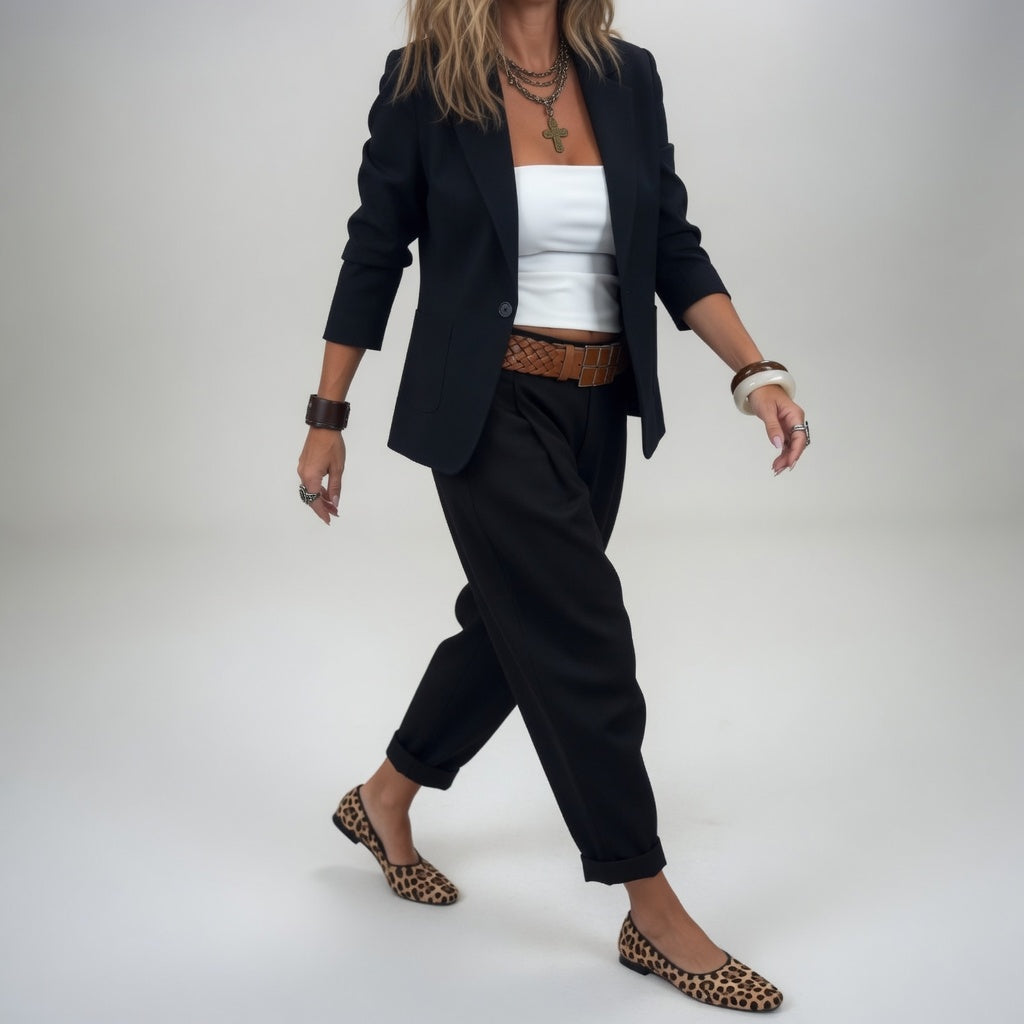 Begoña | Traje de blazer y pantalón cargo