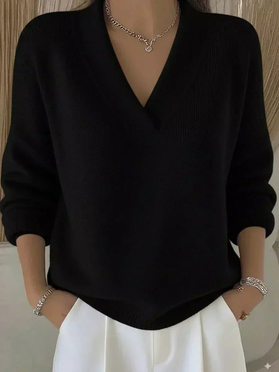 Iris | Jersey oversize con escote de pico