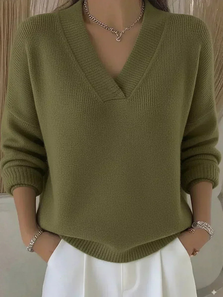 Iris | Jersey oversize con escote de pico