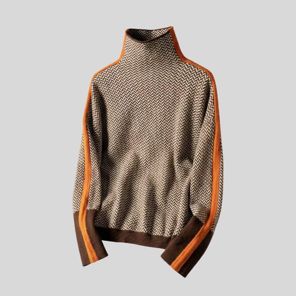 Marina | Jersey de cuello alto a rayas