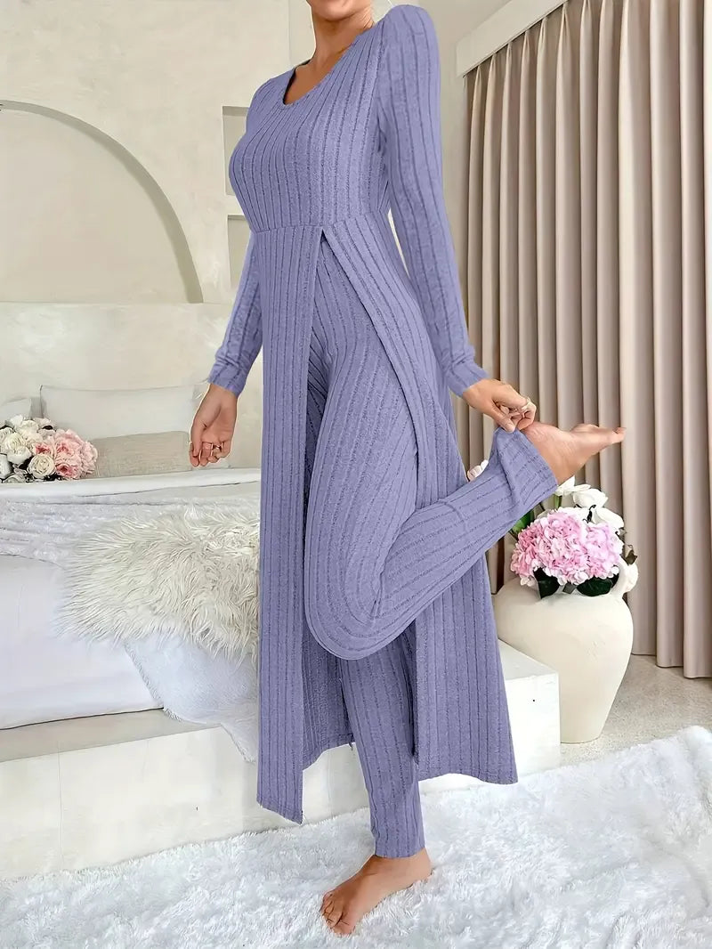 Patricia | Conjunto de canalé de dos piezas