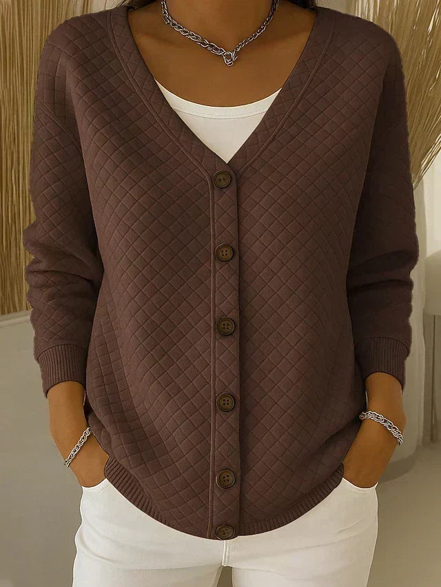 Berta | Chaqueta de punto acolchada con botones