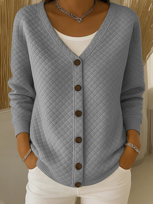 Berta | Chaqueta de punto acolchada con botones