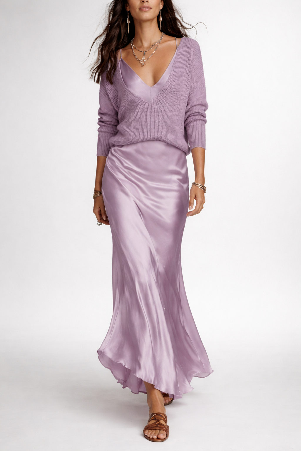 Lorena | Conjunto de top y falda larga fluida