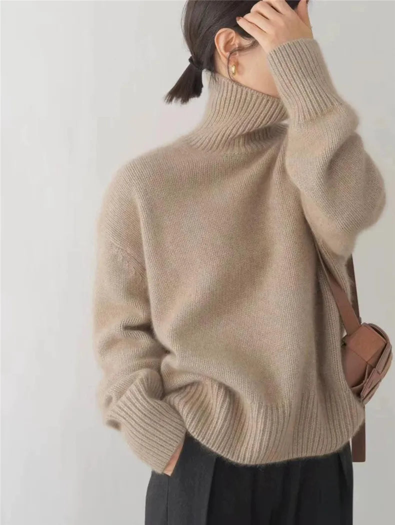 Cayetana | Jersey de cuello alto de punto fino