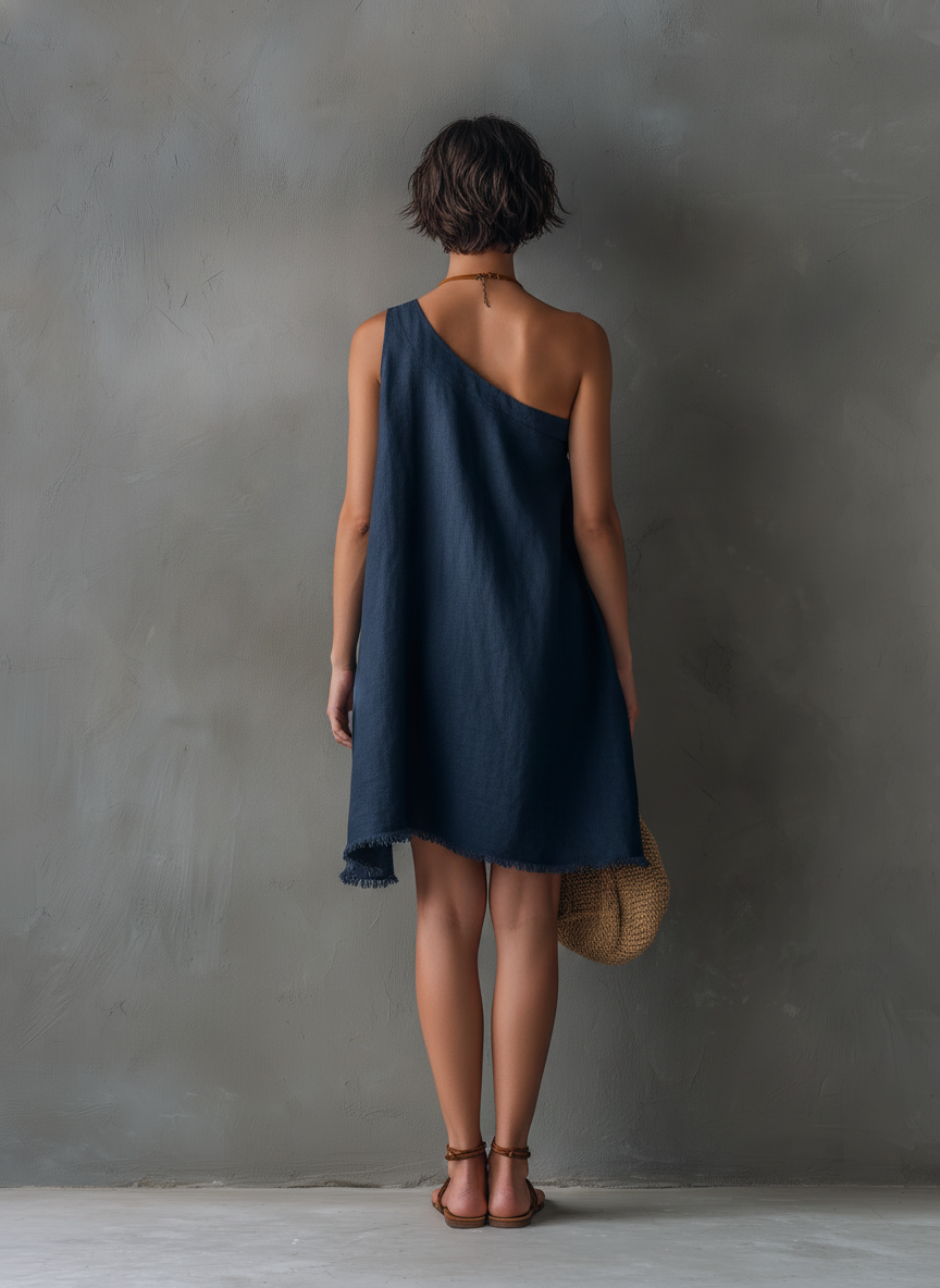 Irina | Vestido de verano de un solo hombro
