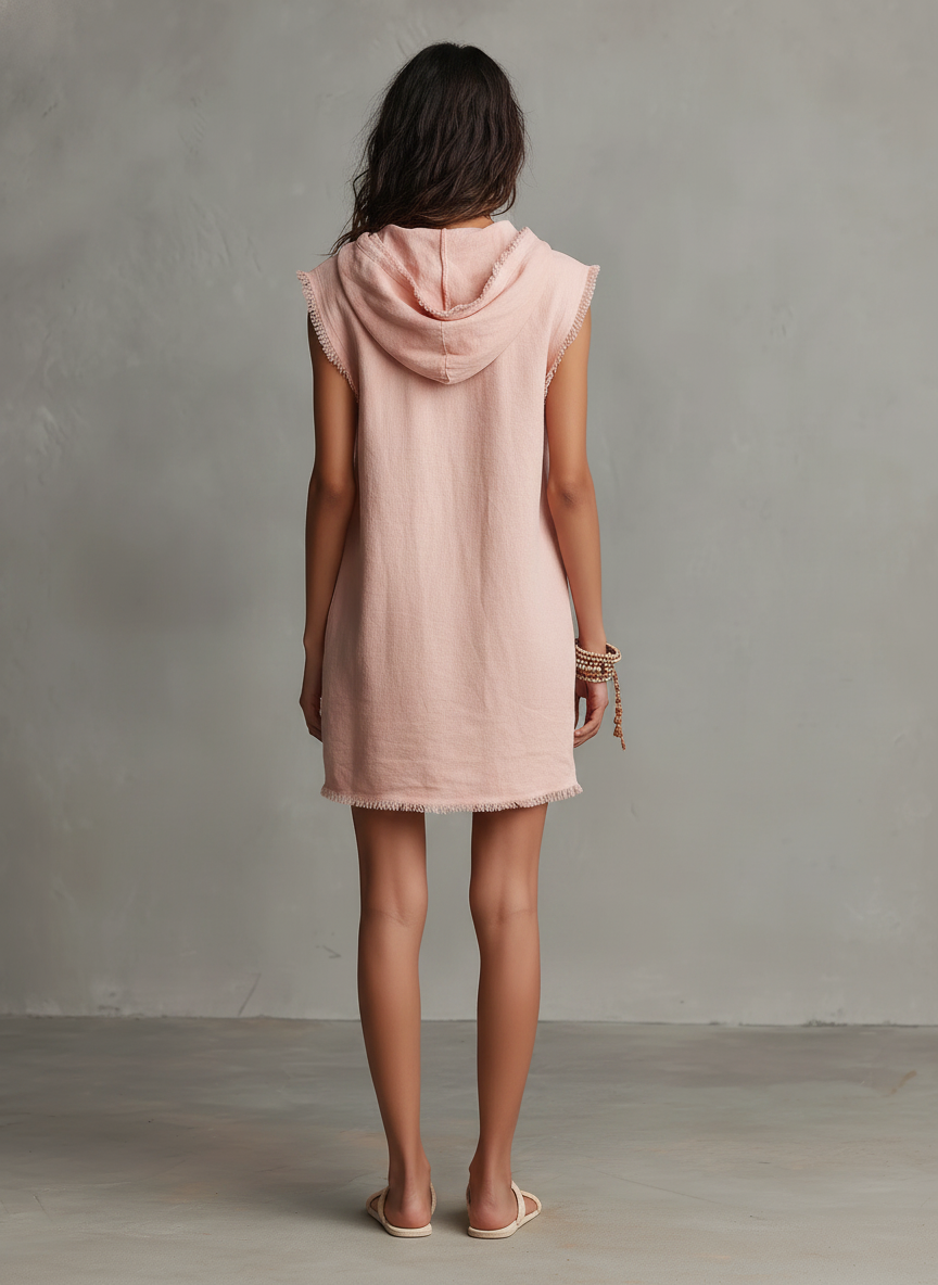 Marisol | Vestido de verano holgado con capucha
