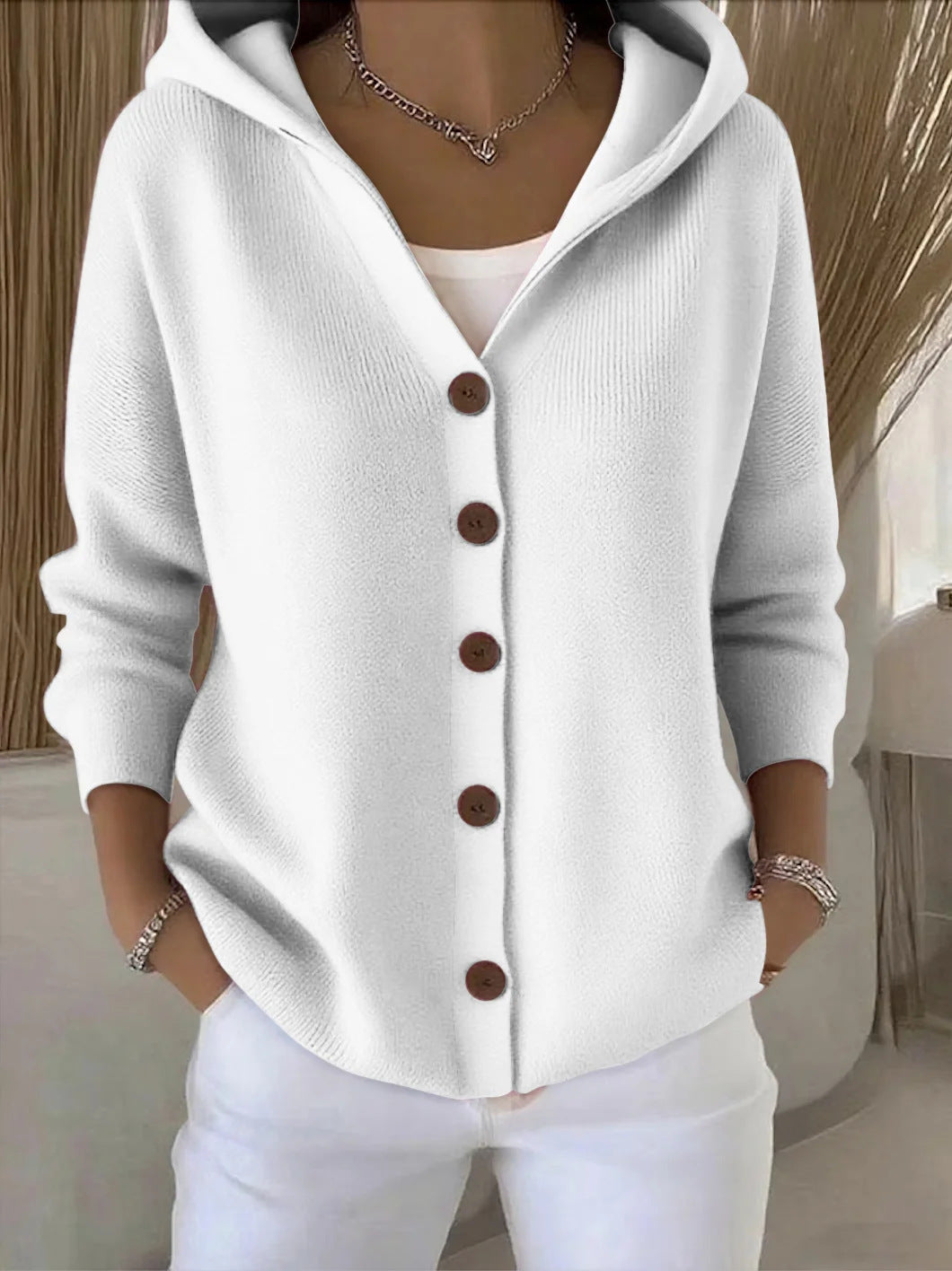 Estela | Chaqueta de punto con capucha