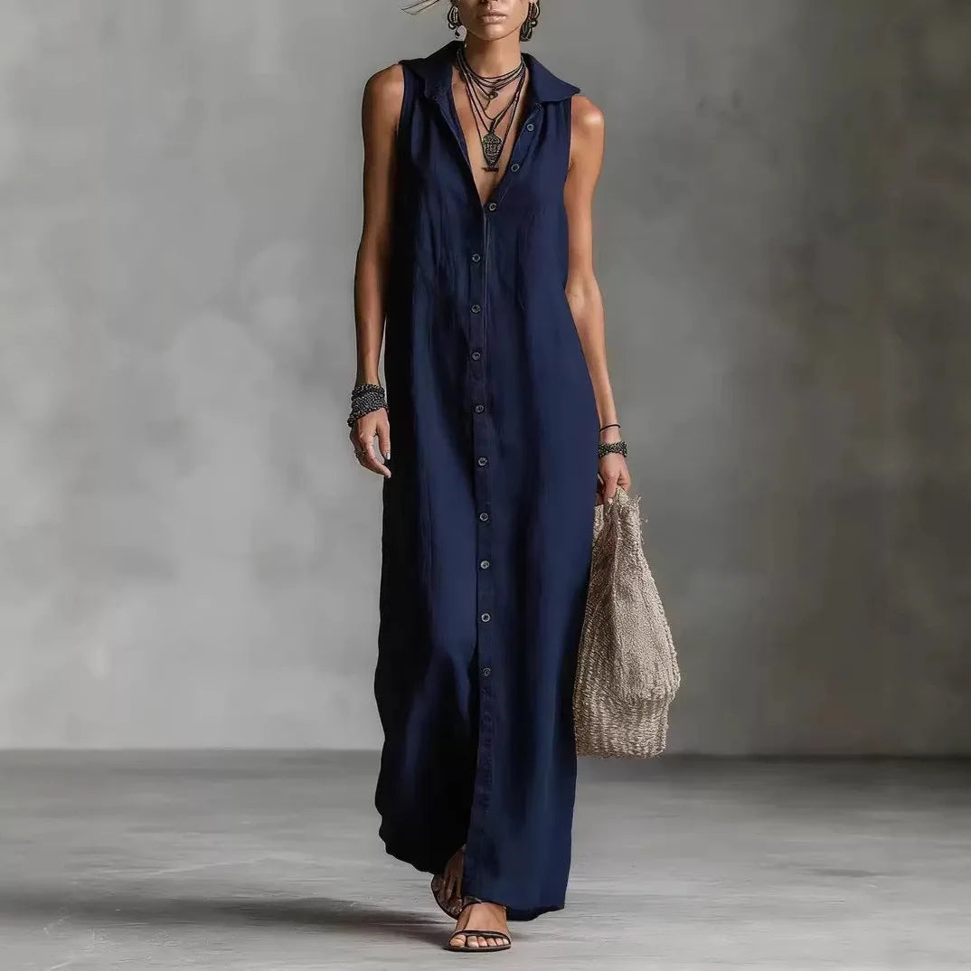 Alba | Vestido midi con escote en V