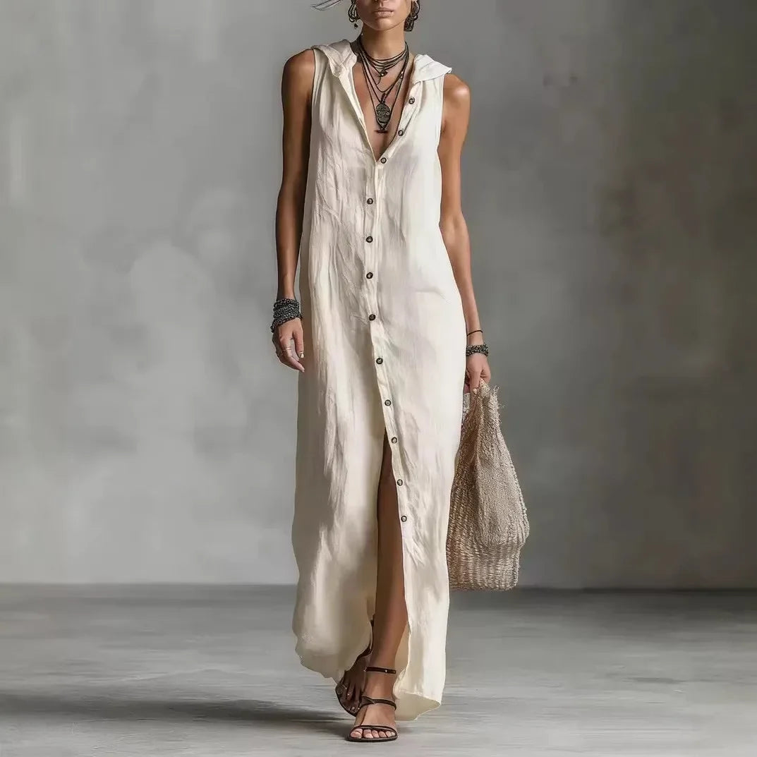 Alba | Vestido midi con escote en V