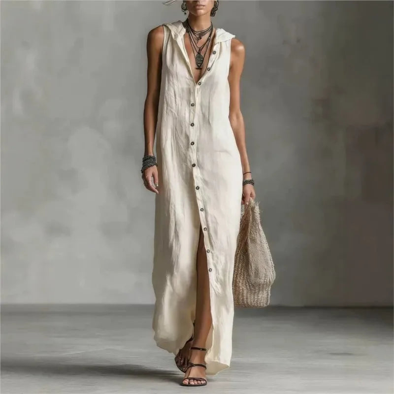 Alba | Vestido midi con escote en V