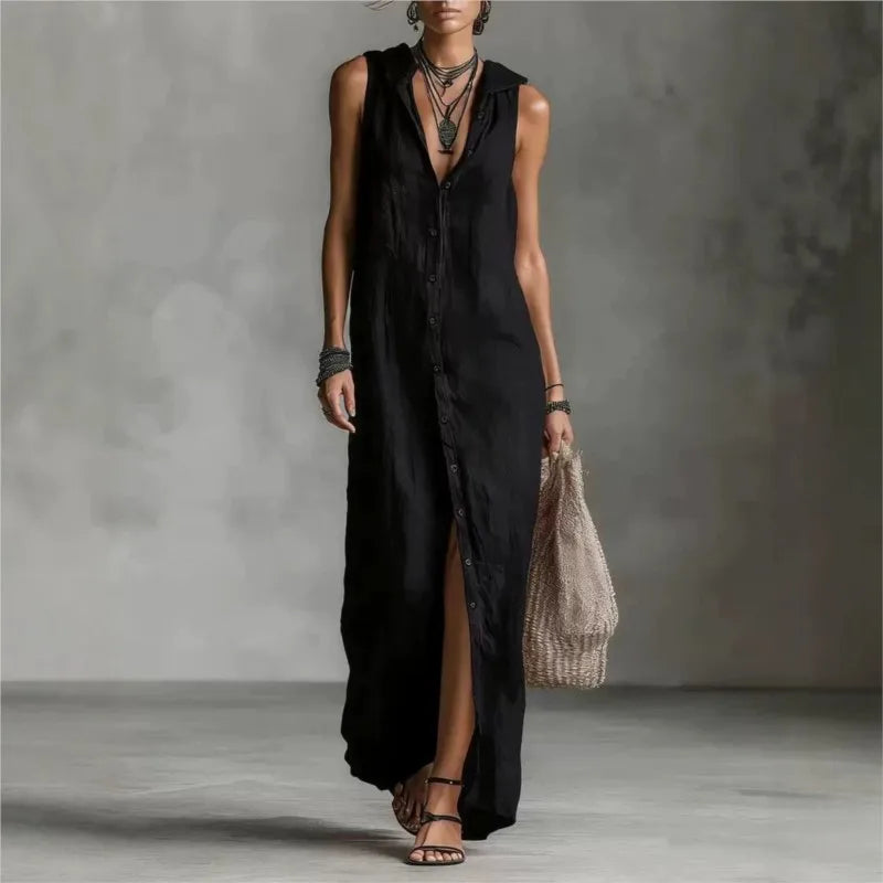 Alba | Vestido midi con escote en V