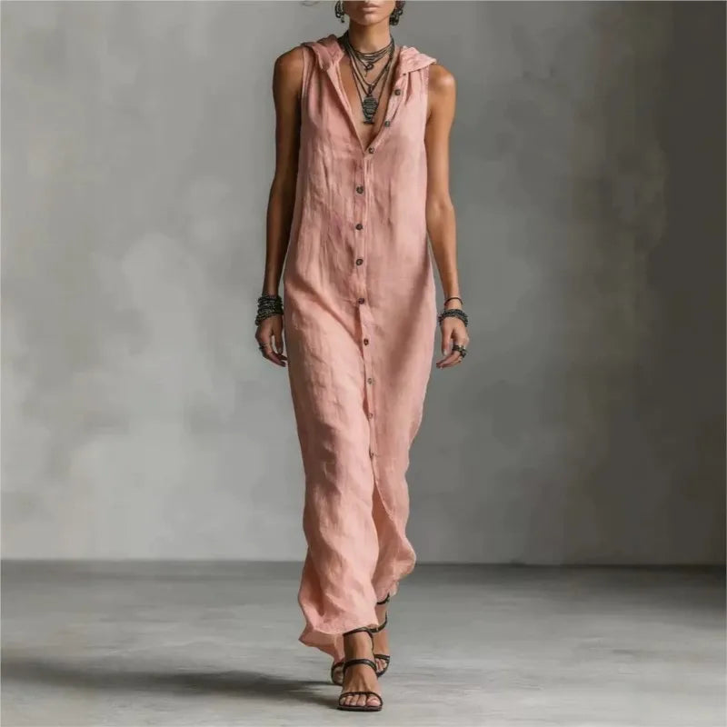 Alba | Vestido midi con escote en V