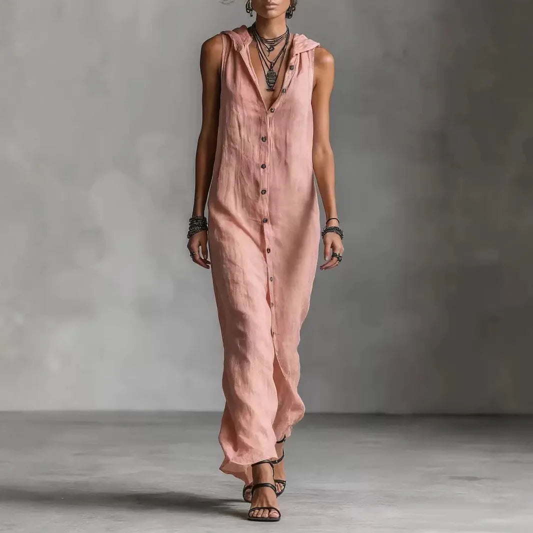 Alba | Vestido midi con escote en V
