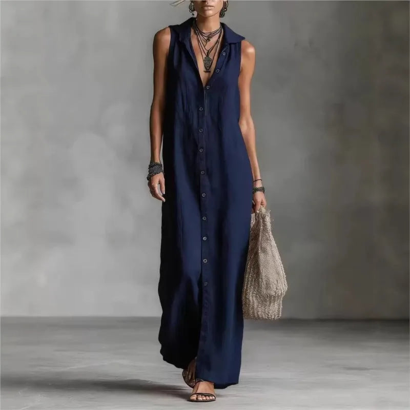 Alba | Vestido midi con escote en V