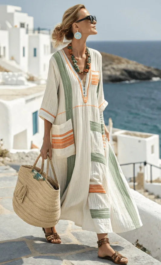 Ondina | Vestido largo de aire costero