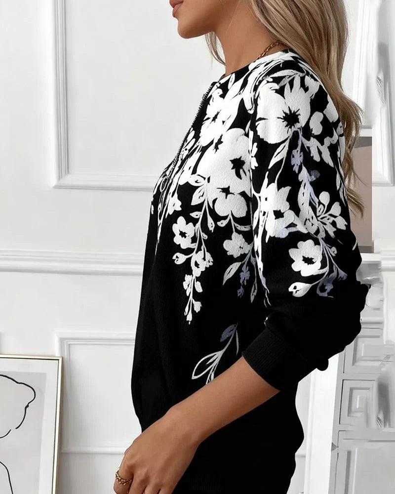 Sofía | Jersey con cuello y media cremallera