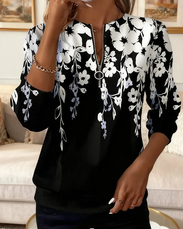 Sofía | Jersey con cuello y media cremallera