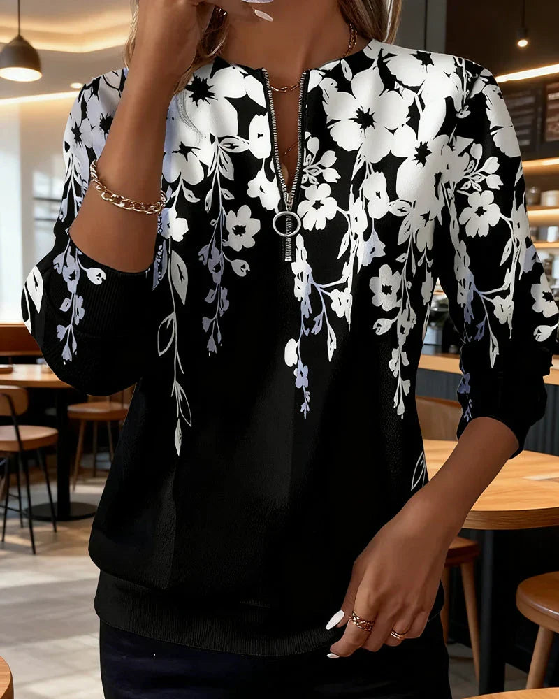 Sofía | Jersey con cuello y media cremallera