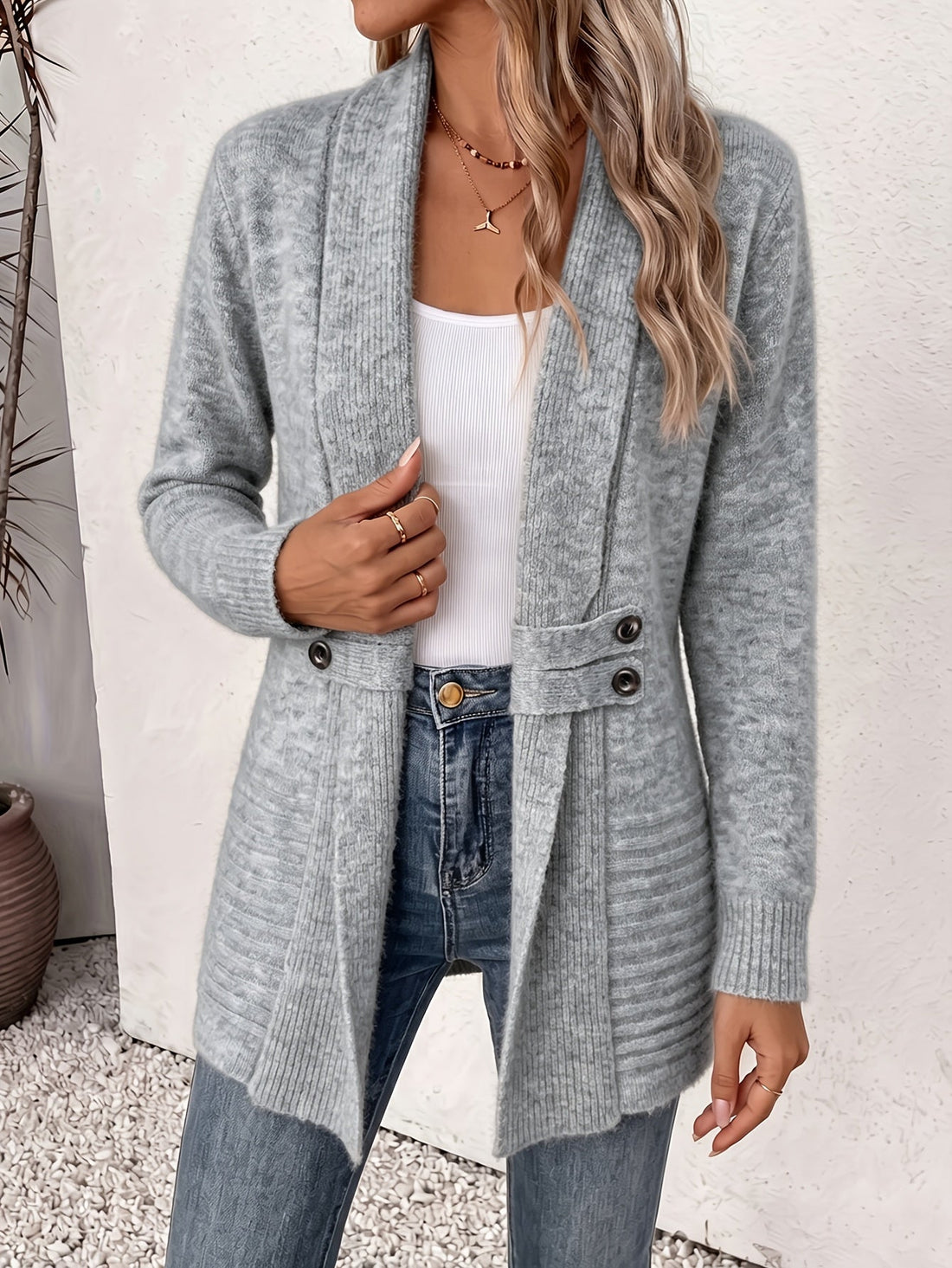Sabina | Abrigo midi con doble botonadura y cinturón