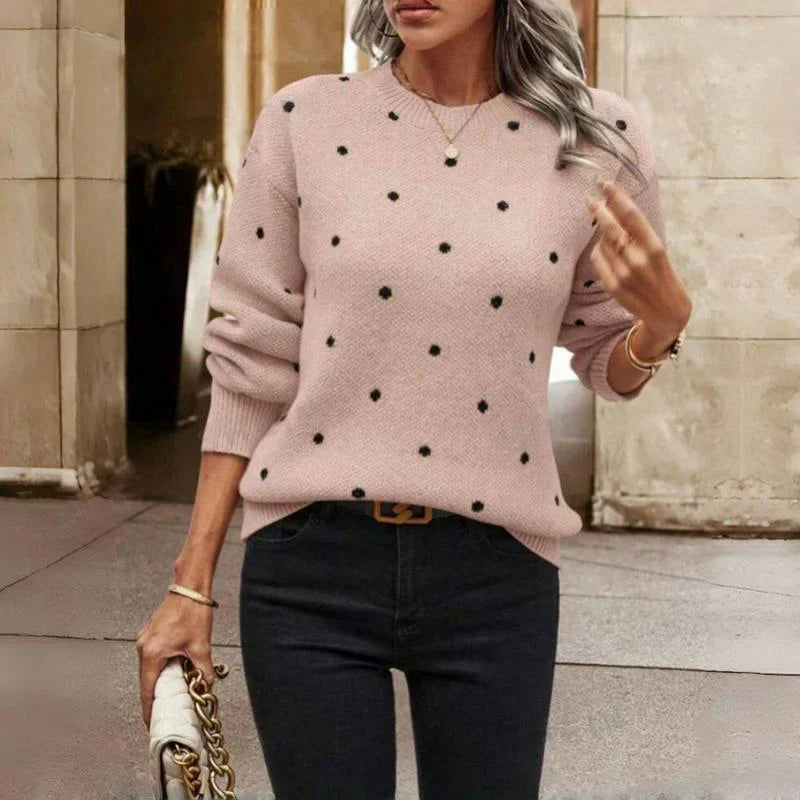Martina | Jersey de punto con lunares