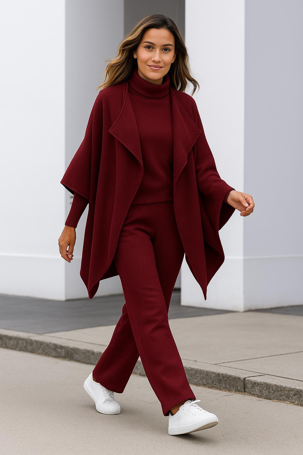 Susana | Conjunto suave con pantalón de cintura elástica