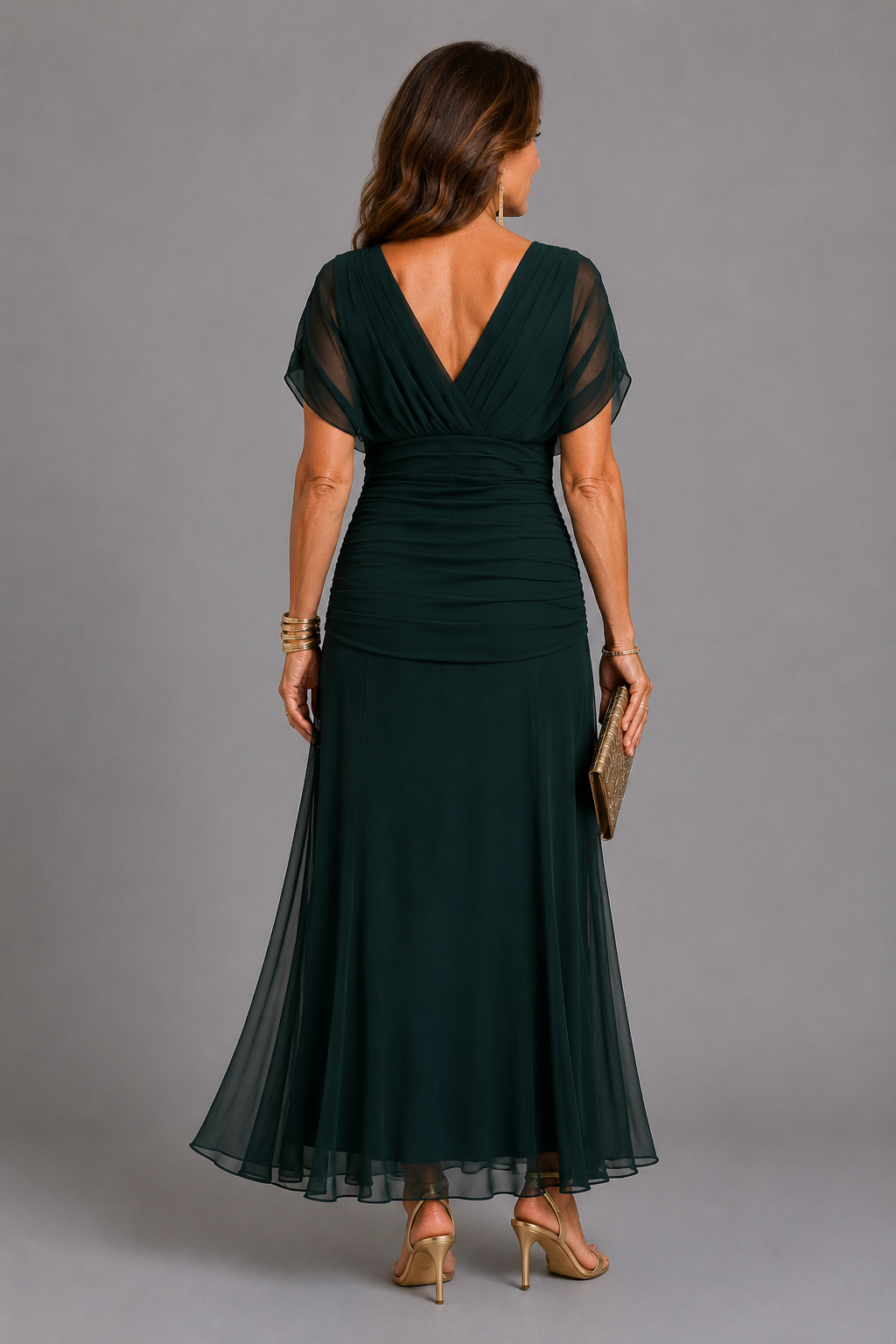 Gloria | Vestido de fiesta fluido con pliegues