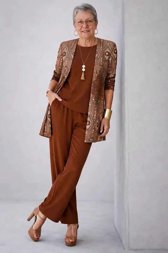 Alejandra | Traje de invitada de tres piezas en varios colores